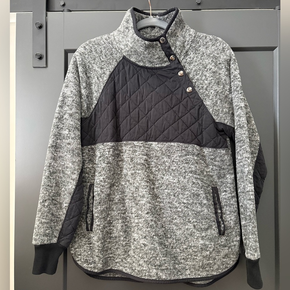 Abercrombie & Fitch Gray Sherpa Jacket